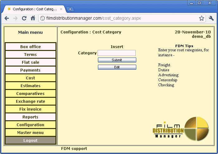 Cost Category  