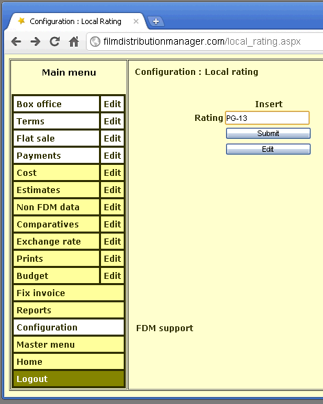 Local rating