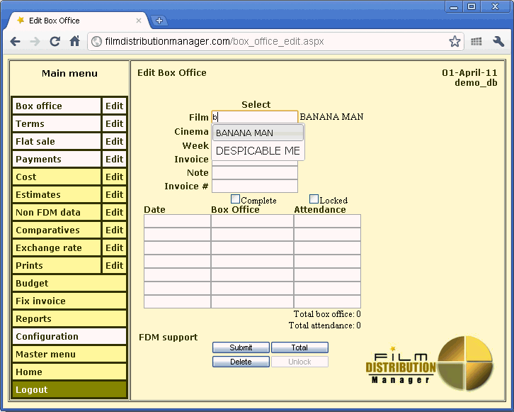 Film selector